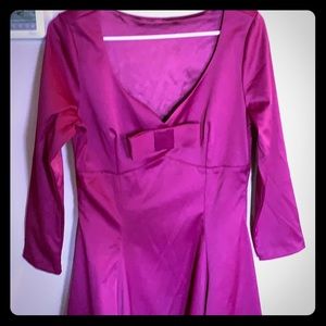 Fuchsia pinup dress.